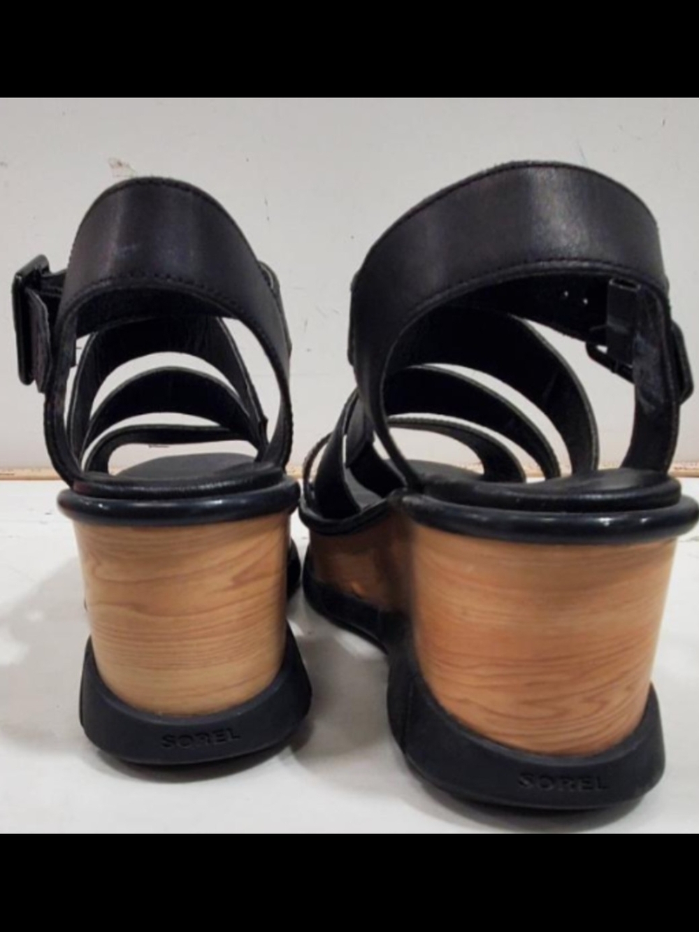 Sorel Women's Joanie™ III Ankle Strap Wedge Sandals Size 9 Used Exc - Picture 7 of 11